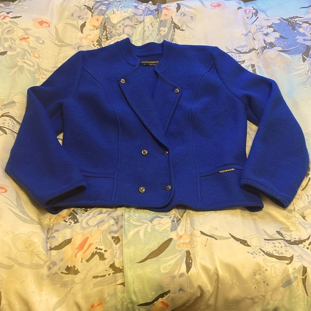 Geiger Vintage Boiled Wool Sweater Size 38 EUC (US 6?)